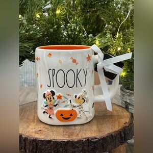 🎃 Brand NEW w/Tags Rae Dunn Disney SPOOKY Mug - feat. Mickey & Minnie Mouse 🎃